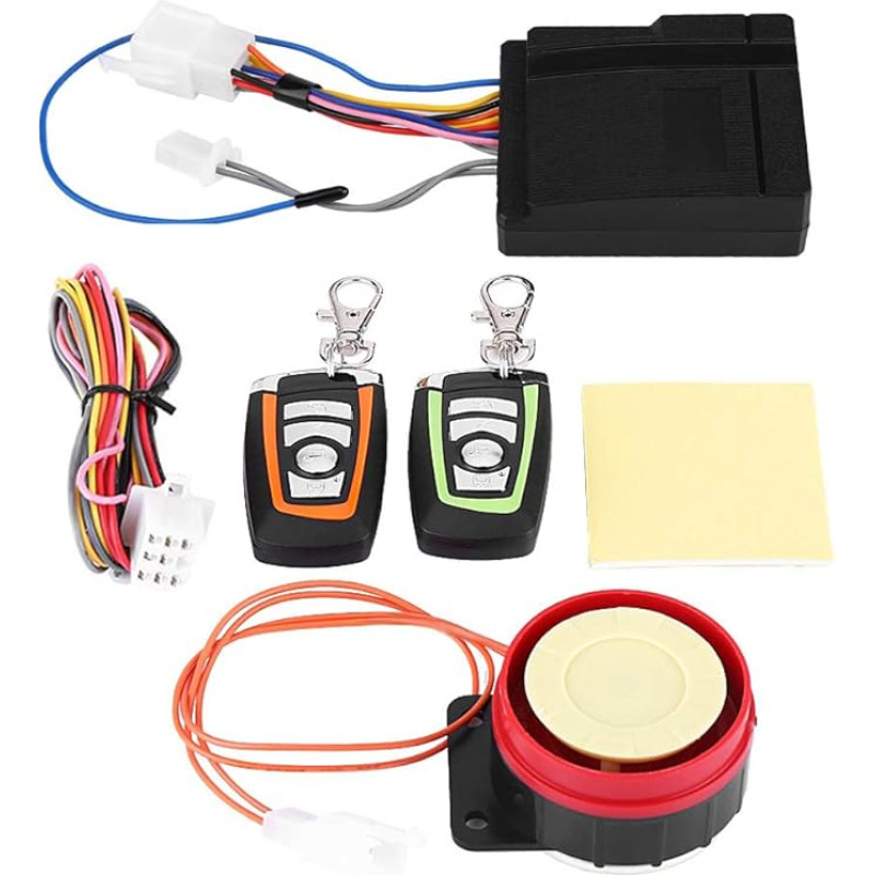 Motorcycle Theft Alarm System, Motorcycle Anti-Theft Alarm System, Remote Control, Waterproof Security, Cycling, Bicycle Alarm (125dB)