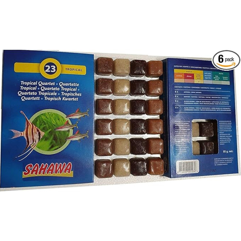 Sahawa® Blue Fish Food, Frost Food, 5 x 100 g bruto, lizdinėje pakuotėje 