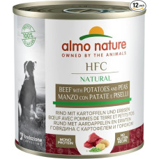 Almo Natural HFC - jautiena su bulvėmis ir žirniais - 100 % natūralus drėgnas šuo - 12x290 g skardinė