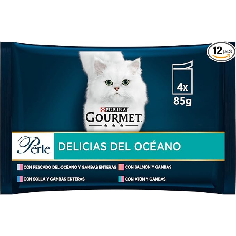 Purina Gourmet Perle Delice in Sauce, 12 x [4 x 85g]