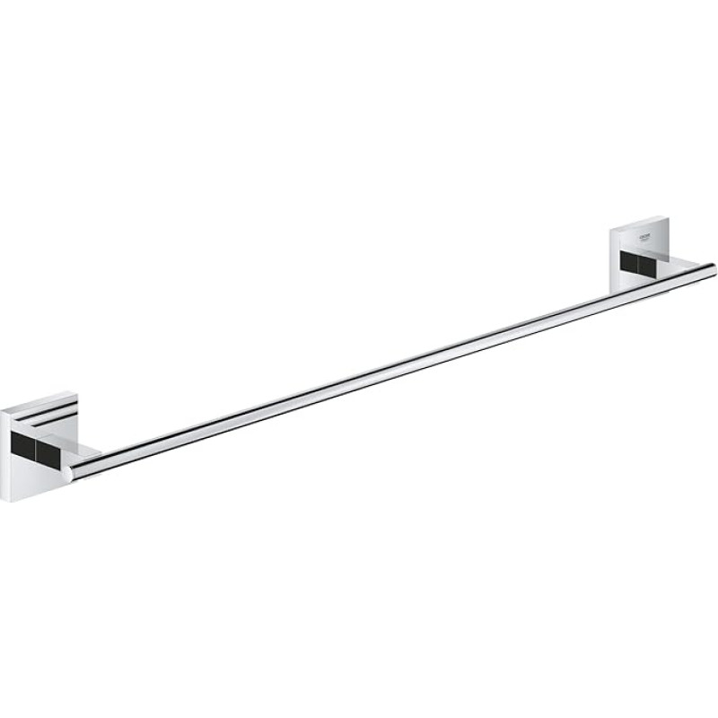GROHE Start Cube 41089000 Bath Towel Holder (Stitch Size 558 mm, Concealed Fixing, Material: Metal) Chrome