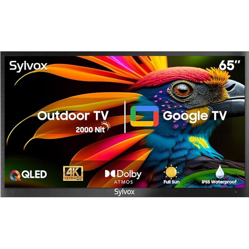 SYLVOX 65 colių 4K UHD QLED lauko televizorius 