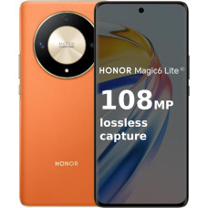 HONOR Magic6 Lite 5G išmanusis telefonas 8GB + 256GB 120Hz ekranas su apsauga nuo kritimo 6,78 colio triguba galinė kamera 108MP 5300mAh baterija Dviejų SIM kortelių 