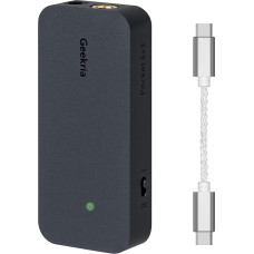 GEEKRIA Pocket Box 3 USB-C nešiojamasis ausinių stiprintuvas, 4,4 mm subalansuotas išėjimas ir 3,5 mm stereofoninis išėjimas, mini Hi-Fi DAC dviejų lustų CS43131, palaiko iki 384KHz/32bit