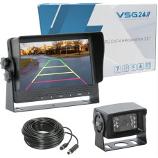7 Inch TFT Color Monitor + Color Camera IP67 including 20 meter connection cable (12-24 Volt)