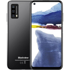 Blackview A90 Android 11 išmanusis telefonas be sutarties, Helio P60 aštuonių branduolių, 4GB RAM, 128GB išplečiama, 6,39 colių vidinis ekranas, 12MP + 8MP AI galinė kamera, 4280 mAh baterija, NFC, 4G LTE dviejų SIM kortelių mobilusis telefonas