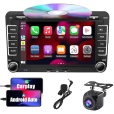 SEMAITU VW automobilinis radijas, 2 DIN 7 colių jutiklinis ekranas DVD Bluetooth AM/FM/RDS USB SD, suderinamas su 