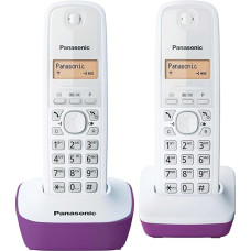 Panasonic KX-TG1612FRF duo cordless telephone (DECT, without answering machine), purple