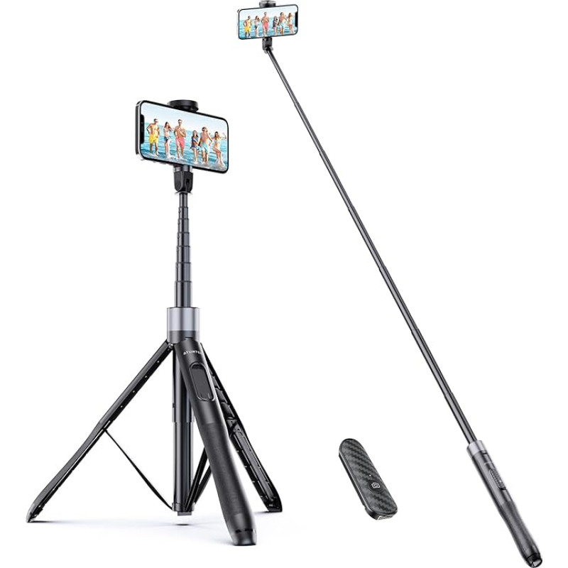 ATUMTEK Selfie Stick 60 colių trikojis Telefonas ištraukiamas 