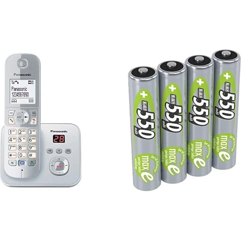 Panasonic KX-TG6824GA DECT Cordless Phone with Answering Machine