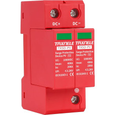 Surge Arrester Device Rail Installation 2P DC SPD 1000V 600V Photovoltaic Lightning Protection Home ¨¹Surge Protection Low Voltage Arrester Device 40KA (DC 800V)