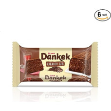 ÜLKER Dankek Teatime Cocoa Cake - turkiškas saldumynas arbatos ar kavos pertraukai arba advento kalendoriaus saldainiai - Halal saldainiai su kakava - 6 x 200 g