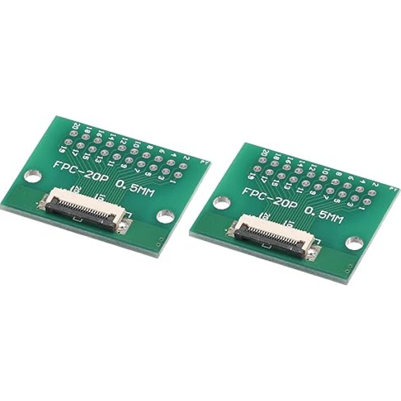 FPC FFC FFC PCB konverterio plokštė 20P 0,5 mm į moterišką pusę atgal 1,0 mm į DIP 2,54 mm LCD 3D spausdintuvo kamera DVD TV nešiojamasis kompiuteris Audio 2 vnt.