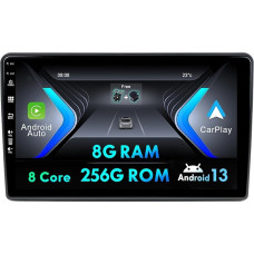 Android Car Radio 9 Inch Double DIN Radio for Fiat Ducato/Peugeot Boxer/Citroen Jumper 2006-2022 with GPS Navigation Bluetooth RDS FM WiFi SWC Carplay DSP RDS DAB-8G+256G