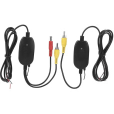 Qiilu Video Transmitter Receiver Kit, Wireless 2.4G RCA Video Transmitter Receiver Kit Accessory for Car Rear View Camera