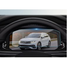 BIBIBO Screen Protector for V*W Tiguan 2 / Passat B8 GTE Variant Alltrack 2019-2023 10.25 Inch Tempered Glass Film Screen Protector, 9H Tempered Glass Film, Tiguan 2 Instrument Panel Screen Protector