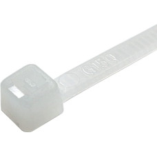 100 x White Cable Ties 3.6mm x 150mm
