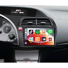 2G + 64G CAMECHO Android 13 automobilinis radijas Honda Civic VIII 2006-2011 Belaidis CarPlay Android automobilinis Bluetooth radijas NAVI GPS AUX, 9 colių jutiklinis ekranas WiFi HiFi Audio + atbulinės eigos kameros mikrofonas