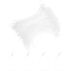 QUARKZMAN 5000 Stück Kunststoff-Befestigungsbinder 6 Zoll Sicherheitsschlaufe Rundanhänger Schnappverschluss für Kleidungspreisschilder Schuhe Gepäckanhänger, Weiß