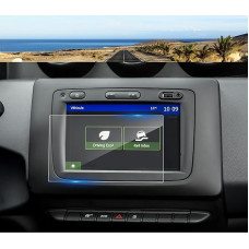 Coleya Navigation Screen Protector Compatible with Dacia Duster 2018 2019 2020 2021, Dacia Duster Tempered Glass Screen Protector, 9H Anti-Scratch GPS Screen Protector (7 Inches)