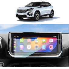 SKTU Ekrano apsauga Suderinama su Peugeot 208 e-208/2008 e-2008 2023 2024 Navigacijos ekrano apsauga iš grūdinto stiklo 10 colių