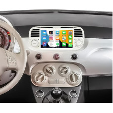 SIXWIN 1+32G Android 13 Autoradio für FIAT 500 2007-2015,7 Zoll 1080P HD Touchscreen Navigator mit Mirror Link WiFi FM RDS USB Bluetooth+Retro Kamera