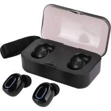 AMONIDA TI8S Drahtlose Bluetooth-Kopfhörer Tragbare -Stereo-Sport-Headsets mit Ladebox(Schwarz)