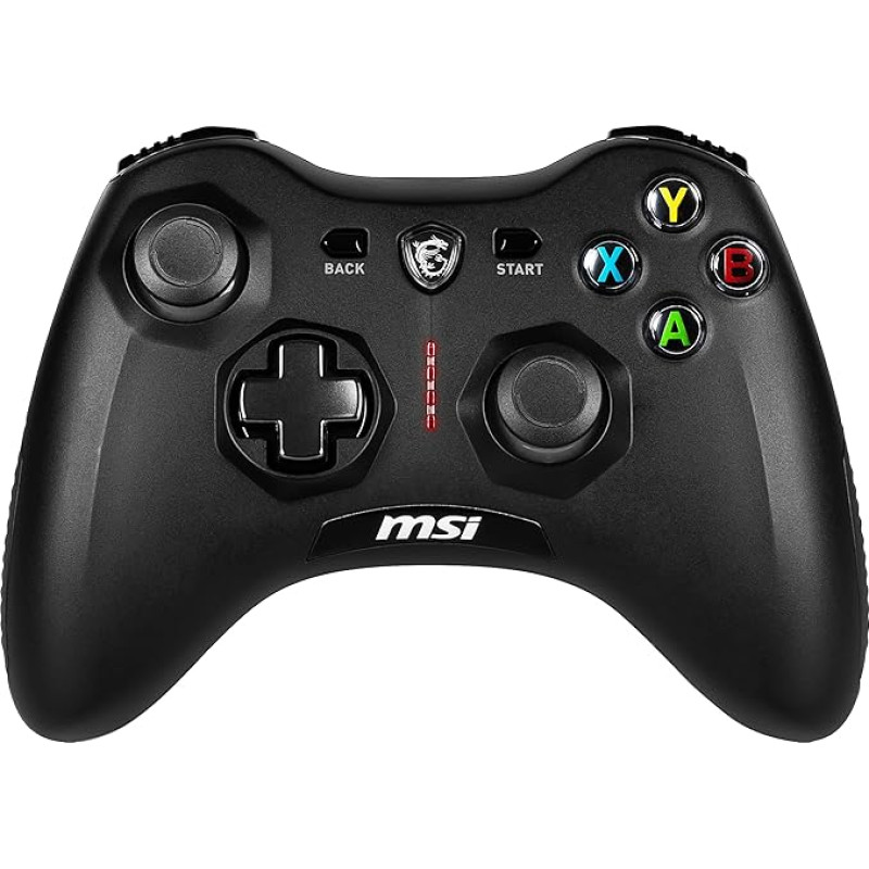 MSI FORCE GC30 V2 belaidis kompiuterio žaidimų pulto valdiklis - 2,4 GHz, 600 mAh ličio jonų akumuliatorius, keičiami 