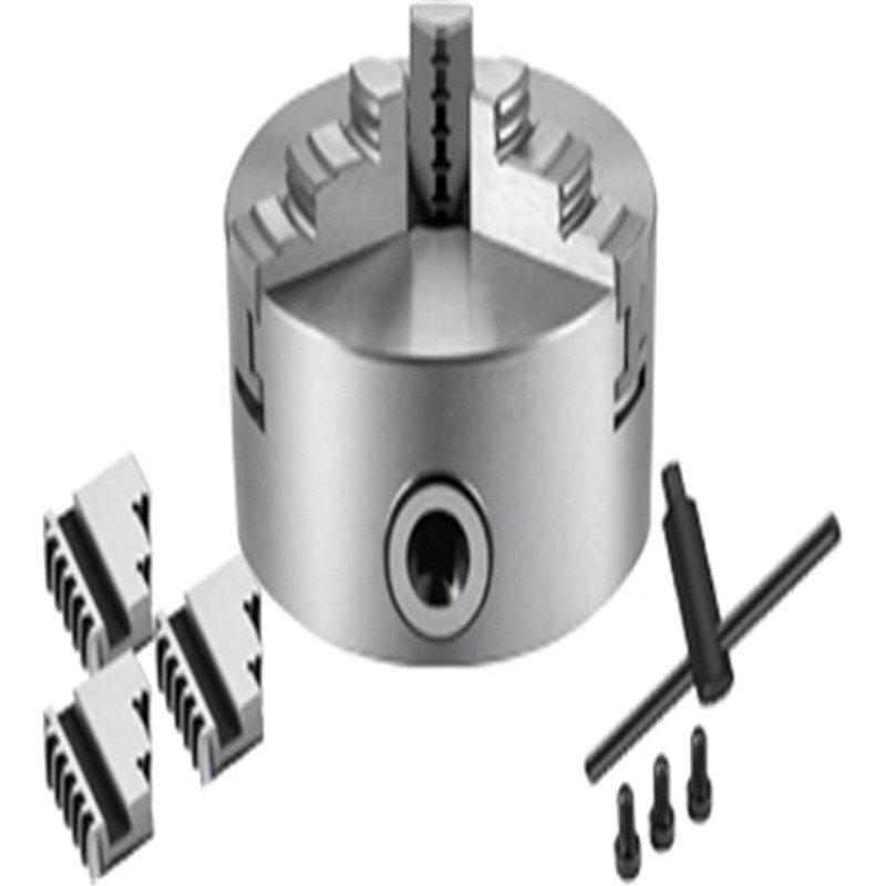 K11 pasukamas guolis su 3 žandikauliais Rankinis savaiminio centravimo K11-100 K11-125 K11-160 K11-200 su tvirtinimo varžtu, skirtas šlifavimui, frezavimui, tekinimui (dydis: K11-125)