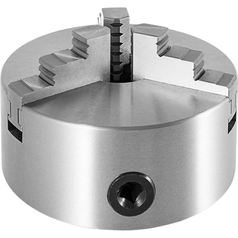 Rotary Bearing Lathe Chuck K12 K72 4 Jaws K11 3 Jaws Manual Self-Centring Independent Reversible for Grinding, Milling and Drilling Machines (Size: MX-125M M33)