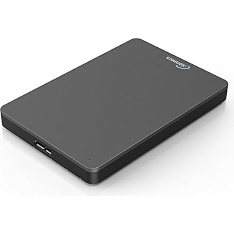 Sonnics 750GB Grey External Portable Hard Drive Type C USB 3.1 Compatible with Windows PC, Mac, Smart TV, Xbox One/Series X and PS4/PS5