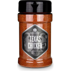 Ankerkraut Texas Chicken BBQ Rub Spice Mix for Chicken Wings, Chicken and Pulled Chicken with Salt, Pepper, Onion and Garlic, 230g in Shaker