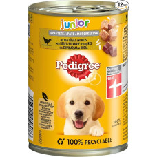 PEDIGREE super junior šunų ėdalas 12 skardinių (12 x 400g)