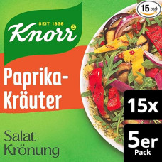 Knorr Salad Crowning Paprikos žolelės skaniam salotų padažui su natūraliais ingredientais 15 x pakuotė po 5 vnt.