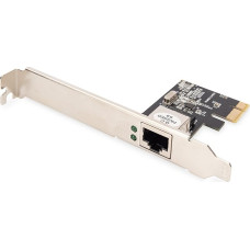 DIGITUS Gigabit Ethernet tinklo kortelė - 1 RJ45 prievadas - PCI Express - 