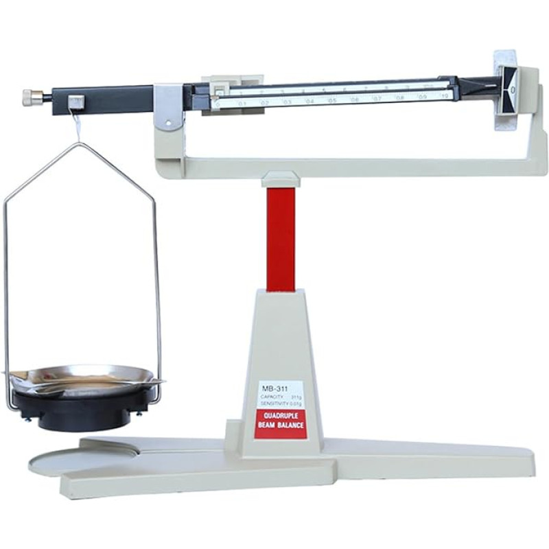 THYXGS Mechanical Scales with 4 Rulers, Magnetic Mechanical Scale for Laboratories from 0.01 G to 311 G, 0.01 G Accuracy, Quick Reading, for Laboratory Lessons in Schools