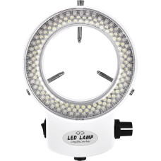 Microscope LED Light, LED Ring Light, Intense and Focused LED Ring Light, Plastic for Camera Home Microscope Office (White European Standard 220 V)