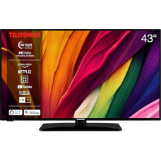 Telefunken D43U551X1CWI 43 Inch TV/Smart TV (4K Ultra HD, HDR Dolby Vision, Triple Tuner, Dolby Atmos) - 6 Months HD+ incl.