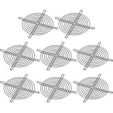 PATIKIL 120 mm ventiliatoriaus pirštų grotelės 12 metalinių grotelių apsauga Apsauginis ventiliatoriaus apsauginis dangtelis 120 x 120 mm ištraukiamajam ventiliatoriui, skirtam įrenginiams Kompiuteris 