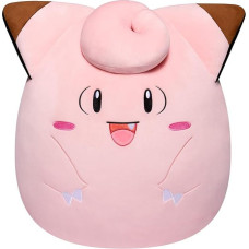 Pokémon Bandai minkštas žaislas Squishmallows 50 cm - Melofee (Clefairy) - didelis pliušinis žaislas itin minkštas - oficialiai licencijuotas milžiniškas Melofee pliušinis žaislas - JWS00048