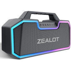 ZEALOT Bluetooth Speaker S57, Bass Stereo, Loud Music Box Bluetooth with 60 W, Portable Bluetooth Box with Dual Paring, IP67 Waterproof Speaker, 14,400 mAh Battery, 40H Playtime, TF Card, AUX, USB