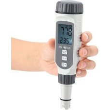 Water Quality Tester Digital PH Meter with LCD Display High Accuracy PH Range 0.00-14.00PH for Soil and Water