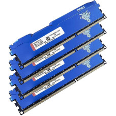 DDR3 32GB rinkinys (8GBx4) staliniams kompiuteriams skirta operatyvioji atmintis 1866MHz PC3-14900 UDIMM Non-ECC Unbuffered 1.5V 2Rx8 Dual Rank 240-Pin CL13 PC kompiuterių atminties modulių rinkinys (mėlyna)