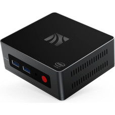 KUYIA mini kompiuteris su J4125 Quad Core 8GB DDR4/128GB M.2 SATA SSD mini stalinis kompiuteris namų biurui, verslui, žaidimams, studijoms, palaikomas 4K @ 30Hz Dual HDMI WiFi 5 HDD išplėtimas