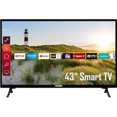 Telefunken XF43K550 43 Inch TV / Smart TV (Full HD, HDR, Triple Tuner) - 6 Months HD+ Included [2022] [Energy Class E]