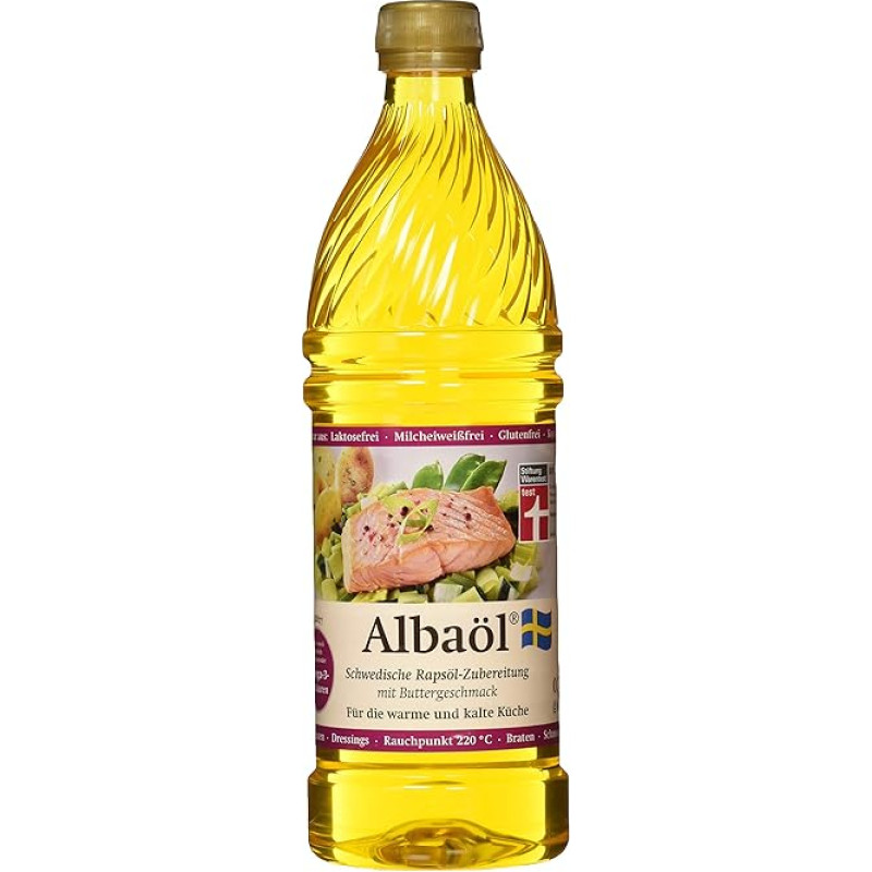 ALBAÖL - Švediškas sviesto skonio rapsų aliejus 750 ml (1 x 750 ml butelis)