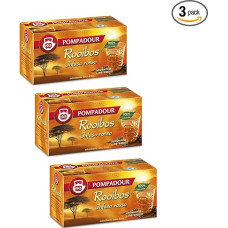 Pompadour® | Roter Rooibos-Aufguss | Aromatischer und entspannender Rooibos | Natürlich kaffeefreier Tee - 3 x 20 puodelių (105 g)