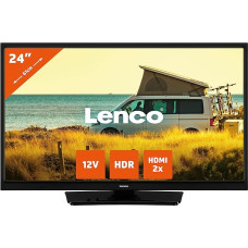 Lenco LED-2423BK 24 Inch TV + 12 V Connection Black