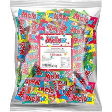 Tise Süsswaren Bay Mellow Bacon Ropes - Marshmellow, Throwing Material for Carnival and Fancy Dress, Give Away, Pack of 100