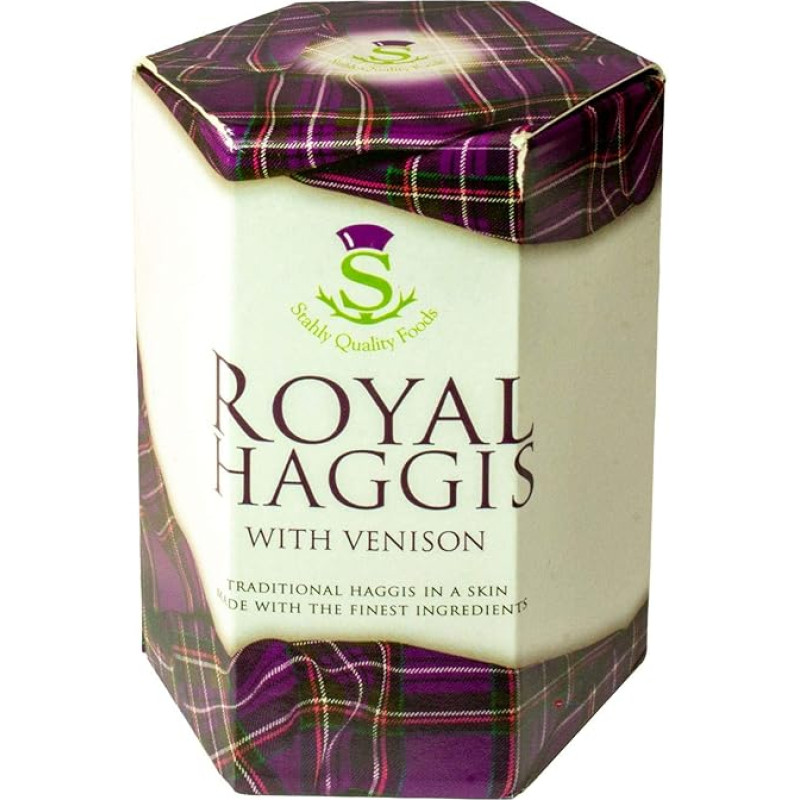 Škotiškas tradicinis karališkasis Haggis su elniena - dovana iš Škotijos
